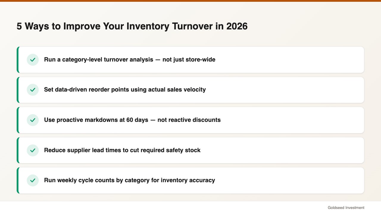5 Ways to Improve Your Inventory Turnover in 2026