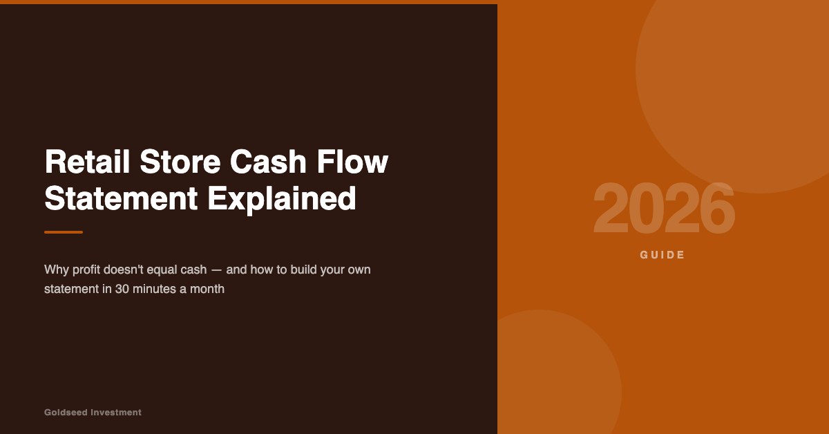 Retail Store Cash Flow Statement Explained