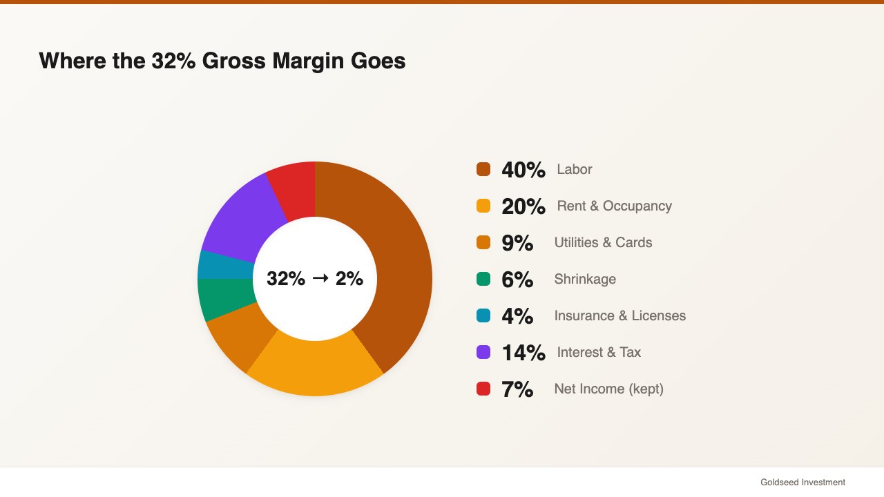 Where the 32% Gross Margin Goes