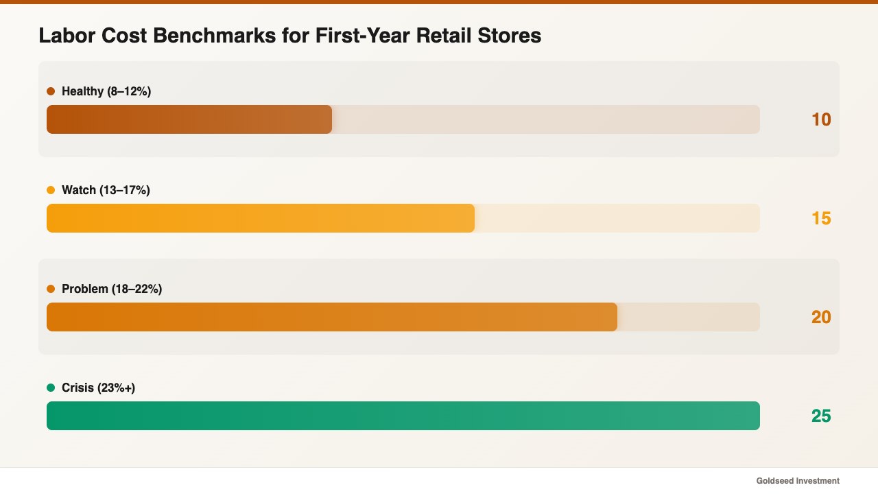 Labor Cost Benchmarks for First-Year Retail Stores