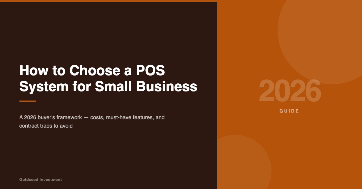 How to Choose a POS System for Small Business