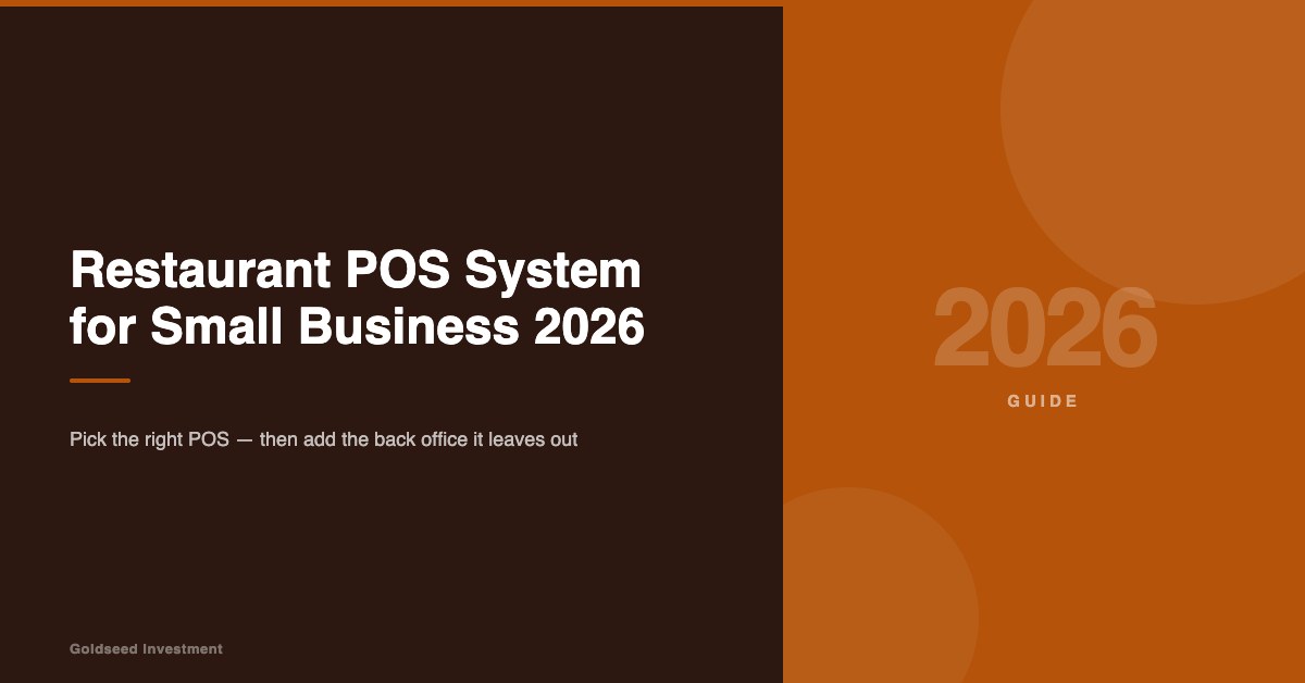 Restaurant POS System for Small Business 2026