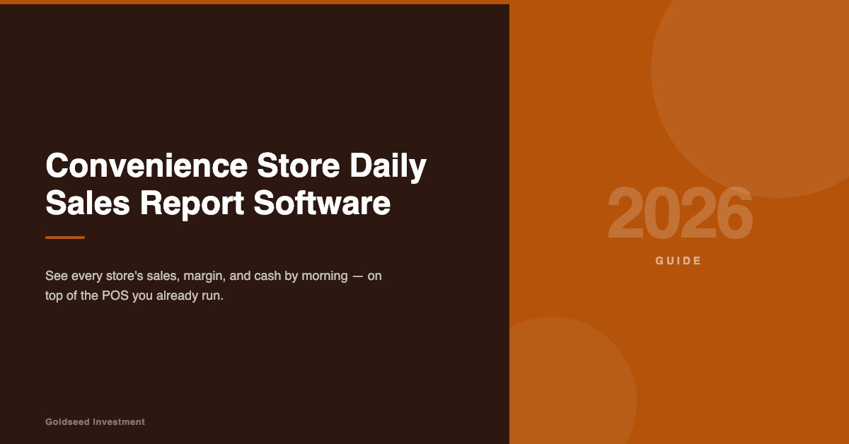 Convenience Store Daily Sales Report Software
